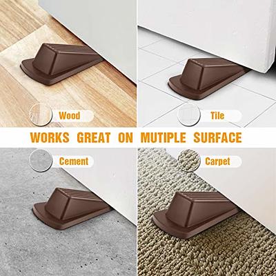 Brown Rubber Door Stops (2 per Pack)