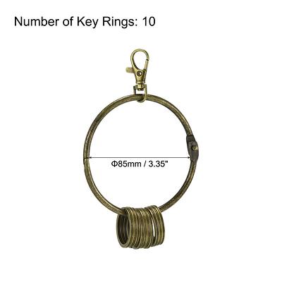 Antique Brass Bronze Big Circle Key Ring Holder 1pcs 