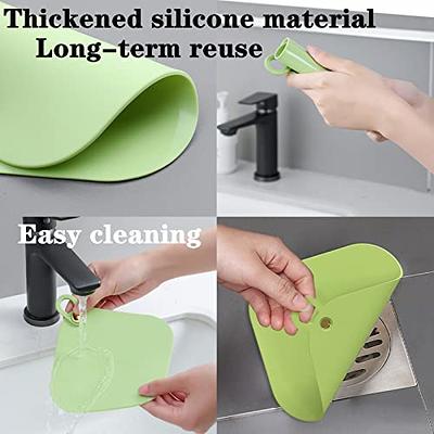 1pc Silicone Bathroom Water Draining Pad For Sink, Anti-spill