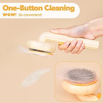 Steam Cat Brush,4 In1 Steamy Cat Brush, Self Cleaning Steam Cat Brush, Cat  Steamer Brush for Massage, Cat Hair Brush for Removing Tangled and Loosse