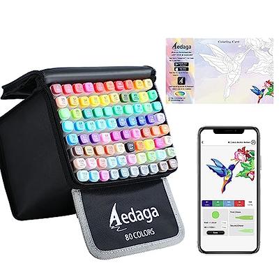 Brled 168+2 Colors Alcohol Markers, Free APP for Coloring, Dual Tips  Markers for Artists, Art Markers Drawing Markers for Adult and Kids  Coloring, Great Gift Idea. 