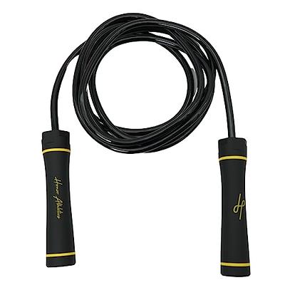 Weighted Jump Rope - (1.5LB) Solid PVC 12mm Diameter for Crossfit and  Boxing - Heavy Jump Rope with Memory Non-Slip Cushioned Foam Grip Handles  for