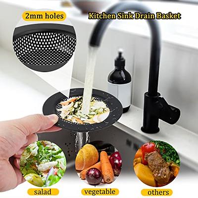 Kitchen Sink Strainer Sink Stopper - tifanso 2 PCS Sink Strainer Stopper  Kit, Universal Silicone Drain Cover, 4.5 Inch Stainless Steel Sink Drain  Strainer, Food Catcher for Kitchen Sink - Yahoo Shopping