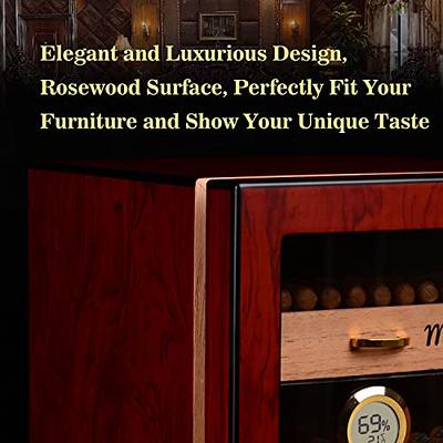 Mantello Cigars Travel Humidor Cigar Box- Digital Hygrometer - Cedar Wood  Interior Portable Humidor - Humidifier - Black, Holds Up to 6 Cigars -  Yahoo Shopping