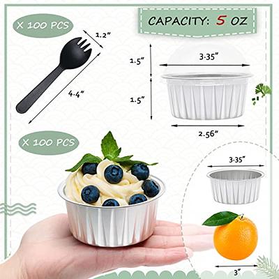 LNYZQUS 4” Mini Pie Tins Muffin Pans With Lids 40 Pack, 7.5oz