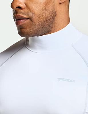 TSLA Men's UPF 50+ Mock Long Sleeve Compression Shirts, Athletic Workout  Shirt, Water Sports Rash Guard, Athletic Mockneck Pure White, Medium -  Yahoo Shopping