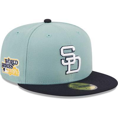 Men's San Diego Padres New Era Pink/Blue Olive Undervisor 59FIFTY Fitted Hat