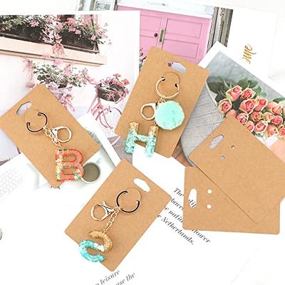 120 Set Keychain Display Card with Self-Sealing Bags, Keychain Packaging  Keyring Jewelry Holder Display (White1) - Yahoo Shopping