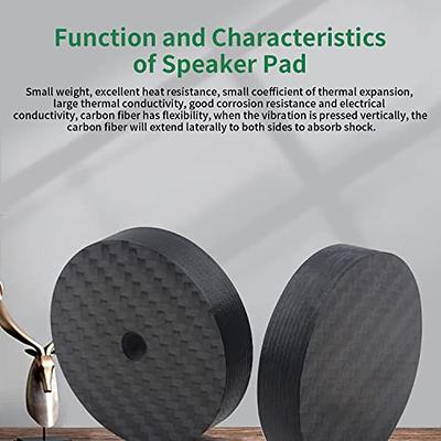 Speaker Shock-Absorbing Pad Anti Vibration Feet Pad Stand Speaker Feet Pad  Base Stand for Electronics 4 Pieces Black 