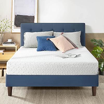 Best Price Mattress 2.5 inch Cooling Gel Ventilated Memory Foam Mattress Topper, CertiPUR-US Certified, Twin, Blue