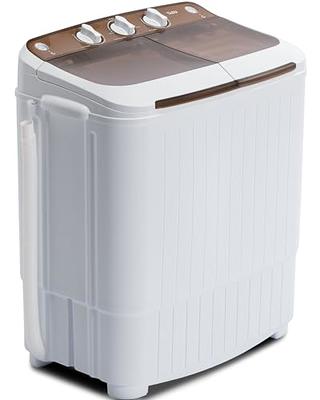 Costway Portable Mini Compact Twin Tub 20lbs Total Washing Machine