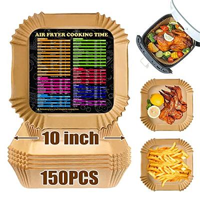 Air Fryer Accessories 12 pcs Compatible with Ninja, Power XL, Gourmia +  more, 100pcs Parchment Paper Liners, Silicone Mat, Stainless Steel Rack