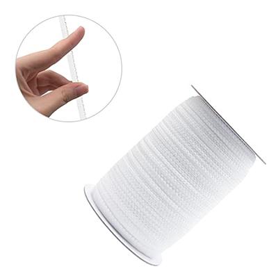 1/2 inch Wide Heavy Stretch High Elasticity Sewing Elastic Knit Thickened  Elastic Spool(White) 