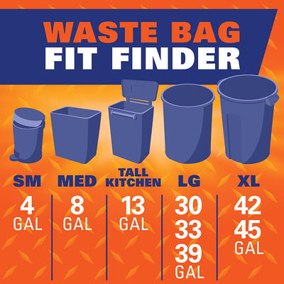 Glad Forceflex Large Trash Drawstring Bags, 30 Gallon - 70 count