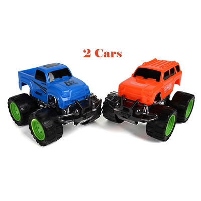 CozyBomB Friction Powered Monster Trucks Toys for Boys - Push and Go Car  Vehicles Truck Playset, Inertia Vehicle, Kids Birthday Christmas Party