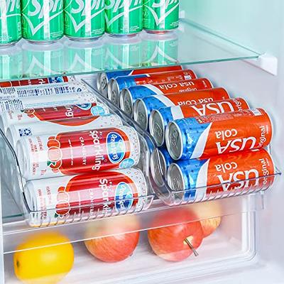 Fridge Organizer Bins Can Drink Dispenser Holder Refrigerator