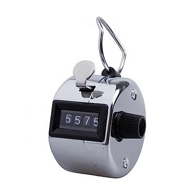 ​Tally Counter, 4 Digit Display Metal Mechanical Clicker Lap Counter Metal  Hand Tally Counters Clicker for Counting,Golf Scoring,​Sport Stadium Coach