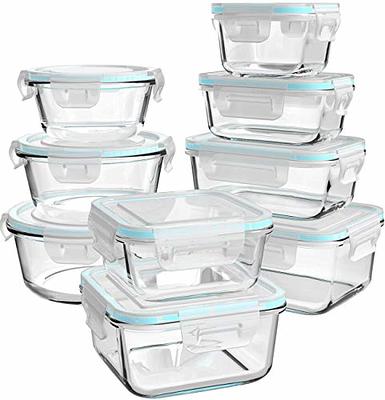 15pcs/set Meal Prep Containers Plastic Food Containers with Lids