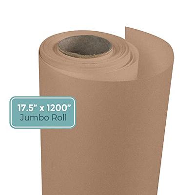 Note Card Cafe - Kraft Paper Roll, Wrapping Paper Roll, 17.5” x 1200” Paper  Roll, Packing Paper Sheets, Brown