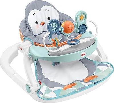 Fisher-Price Sit-Me-Up Floor Seat Portable Baby Chair with Clacker and  Teether Toys, Windmill 