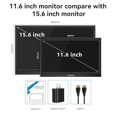  Thinlerain 13.3 Inch Small PC Monitor Mini Monitor HDMI  Monitor 1366x768 LED Monitor