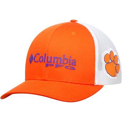 Men's Columbia White LSU Tigers PFG Snapback Hat