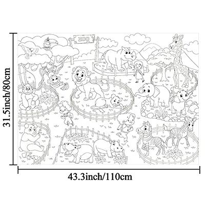 Zoo Animal Coloring Books - Bulk Pack of 24, 9x11 Animal Party Favor –