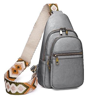 MJNUONE Mini Sling Chest Bag Waterproof Small Crossbody Bag Multi