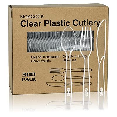 100 Count] Clear Plastic Knives Heavy Duty, Disposable Steak Knives Plastic  Silverware Bulk Washable Cutlery Set Serving Utensils Tableware for Party  Supplies,Daily Use,Picnic,Camping,Wedding,BBQ - Yahoo Shopping