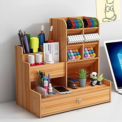 GGIANTGO Desk Organizer with 2 Drawer, Pencil Pen Holder for Desk, Desk Supplies  Organizer for Office Home Art Supplies - Yahoo Shopping