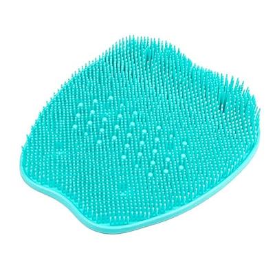 Shower Foot Scrubber with Pumice Stone,Feet Cleaner with Non Slip Suction  Cups,Foot Care to Dead Skin & Callus Remover - Improves Foot Circulation 