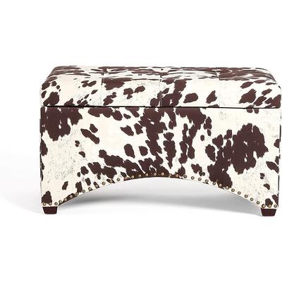 Adeco Foot Rest Ottoman Pet Stool - Beige-Linen