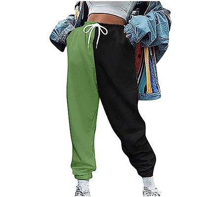 Sweatpants Women Elastic Waist Drawstring Ombre Casual Loose Sporty Gym  Joggers Lounge Petite Pants Trousers Capris