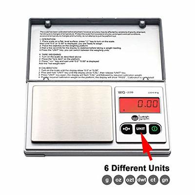 AccuWeight Mini Pocket Gram Scale for Jewelry Food Kitchen Scale