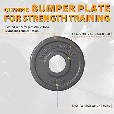 BalanceFrom Tri-Grip Cast Iron Plate Weight Plate for Strength Training,  Weightlifting and Crossfit, 1-Inch, 2.5lbs Single 