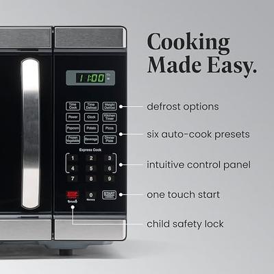 Farberware Professional 1.2-cu ft 1100-Watt Sensor Cooking Controls  Countertop Microwave (Stainless Steel/Black) in the Countertop Microwaves  department at