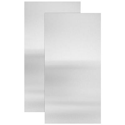 Tynulox 304 Stainless Steel Sheet, 26 Gauge 0.02 Thickness x 8 Width x 8  Length, 304 Stainless Steel Metal Strip Plate (Brushed Finish) for