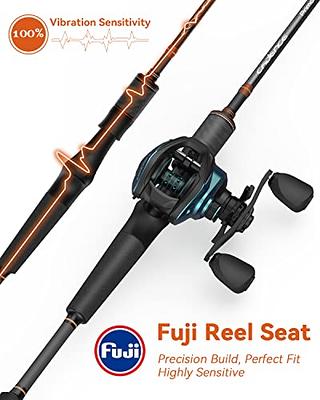 Cadence Primo Baitcasting Rod - Strong & Sensitive Fishing Rod, 40 Ton  Carbon Fiber Ultralight Casting Rod with Fuji Reel Seat, Stainless Steel  Guides with SiC Inserts, Fishing Pole (Primo-6101B-MHMF) - Yahoo