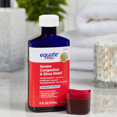 Equate Maximum Strength No Drip Severe Nasal Congestion Relief Pump Mist,  over the Counter, 1 fl oz 