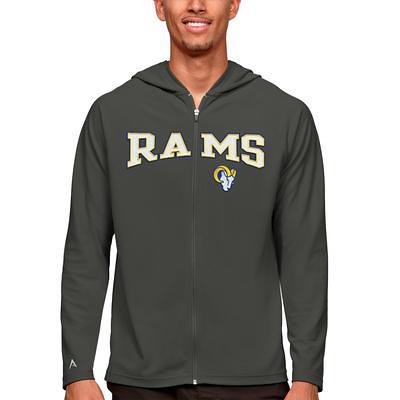 Antigua Women's Los Angeles Rams Grey Generation Full-Zip Jacket