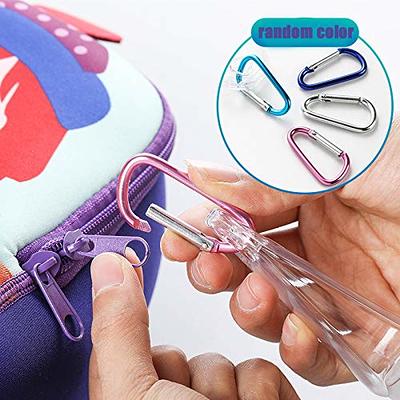 50ml Empty Small Plastic Squeeze Bottles with Clip for Keyring Transparent