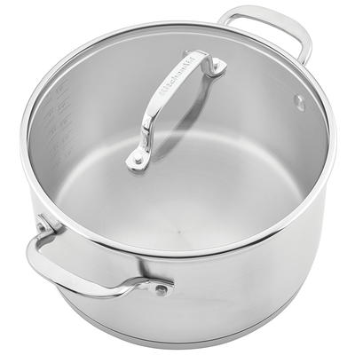 KitchenAid Stainless Steel 8-qt. Stockpot, Color: Silver - JCPenney