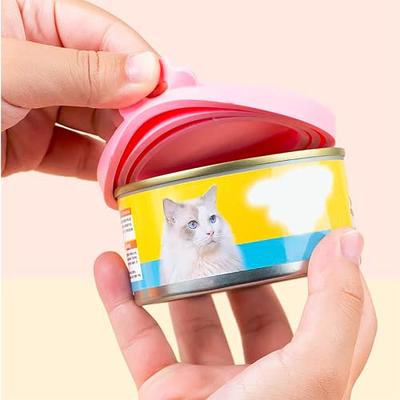 Can Covers for Pet Food, Set of 4 Universal Silicone Tin Can Lids, Food  Safe BPA Free, One Cat Dog Food Can Lids for Tins Fits All Standard Can  Sizes