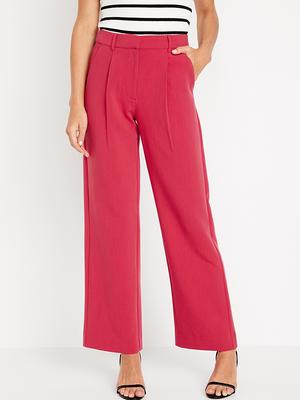 Extra High-Waisted Taylor Wide-Leg Trouser Suit Pants - Yahoo Shopping