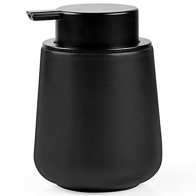 5pcs/set Polyresin Soap Dispenser & Gargle Cup & Soap Dish, Minimalist Black  Lotion Dispenser Set For Bathroom