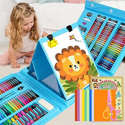 Kiddycolor 109 Piece Deluxe Art Creativity Set Arts and Crafts Kit for Beginners, Gift for Children