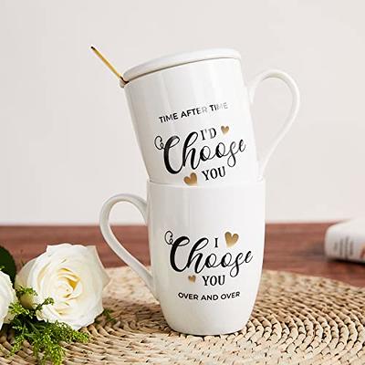 Mr Mrs Mugs, Custom Couple Coffee Mug Set, Unique Wedding Gift