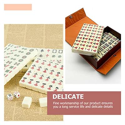 Simhoa Antique Travel Mahjong Set with 146 Tiles, Dice Traditional Chinese  Version Game Chinese Mahj…See more Simhoa Antique Travel Mahjong Set with