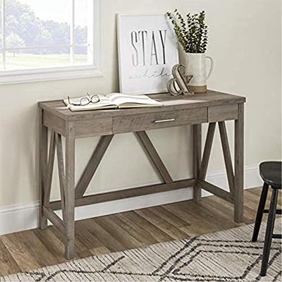 HSH Industrial Home Office Desk, Metal and Wood Computer Desk, Rustic  Vintage Soho Work Study Writing Table, Modern PC Desk for Livingroom  Bedroom