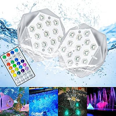 Submersible LED Lights, 7 Lighting Modes Waterproof Underwater